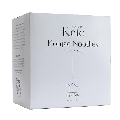 Emma Basic – Shirataki-Konjak-Nudeln aus Japan, 6 x 170 g | Keto-Diät | Null Kohlenhydrate | Glutenfrei | Kalorienarm von Emma Basic