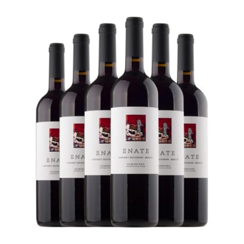 Enate Merlot-Cabernet Sauvignon Somontano Medium Flasche 50 cl Rotwein (Karton mit 6 Medium Flasche von 50 cl) von Enate