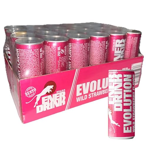 EnerDrink Wild Strawberry C/24 Stück x 250 ml von Enerdrink