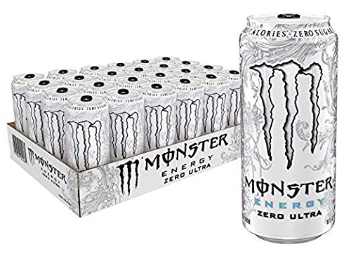 Monster Energy Drink and Reign Energy Drink Trinkflasche, 500 ml, 12 Stück Mix and Match Flavors**(Energy Ultra White) von Energy Drink