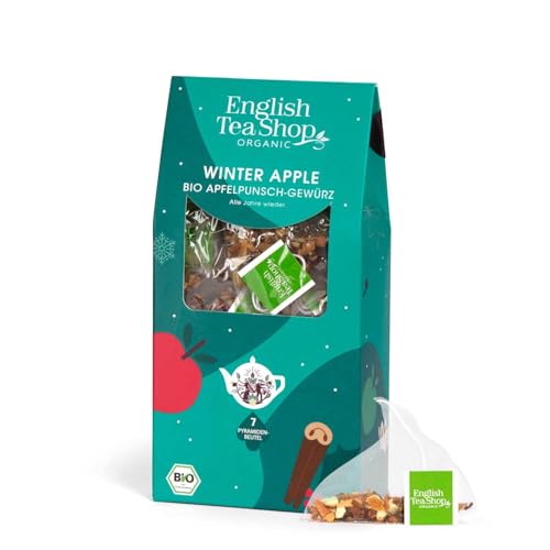 ETS - Apfel Punsch Gewürz "Winter Apple" | BIO Gewürzmix für Apfelpunsch, Kinderpunsch, Heißgetränke | alkoholfrei für die ganze Familie | 7 kompostierbare Pyramidenbeutel von English Tea Shop