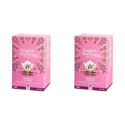 ETS - Kamille & Lavendel, BIO, 20 Teebeutel (Packung mit 2) von English Tea Shop