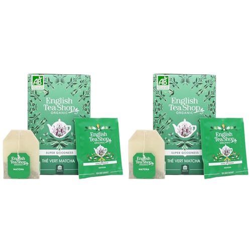 ETS- Prächtiger Matcha, BIO, 20 Teebeutel (Packung mit 2) von English Tea Shop