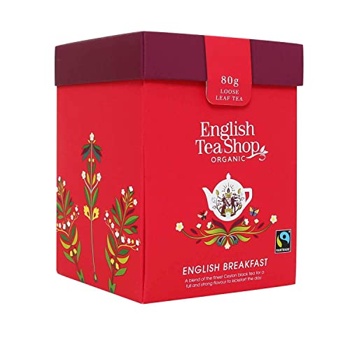 ETS Tee Geschenk Set "English Breakfast Tea" BIO, Fairtrade | Frühstückstee lose | in origineller Geschenk Box | 80g Schwarzer Tee von English Tea Shop