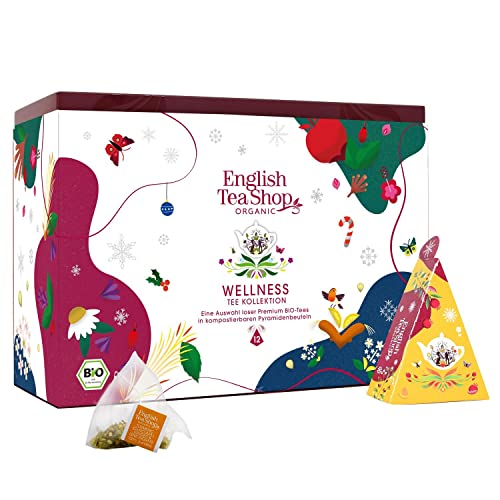 ETS - Tee Geschenk Set "Holiday Wellness" Kollektion, BIO, 12 Pyramidenbeutel von English Tea Shop