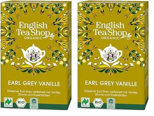 English Tea Shop - Earl grey vanille bio - Thé noir (Packung mit 2) von English Tea Shop