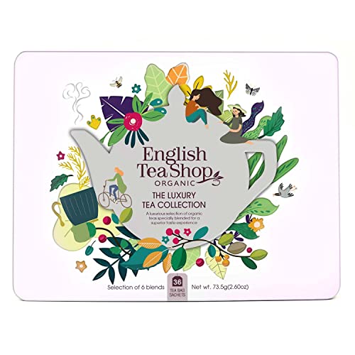 English Tea Shop - Tee-Geschenkbox aus Metall "Classic Selection" mit 36 BIO-Tees von English Tea Shop