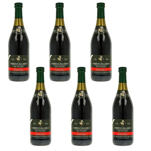 Lambrusco DellÈmilia Enovite Vino Frizzante 6x075l roter Perlwein von Enovite