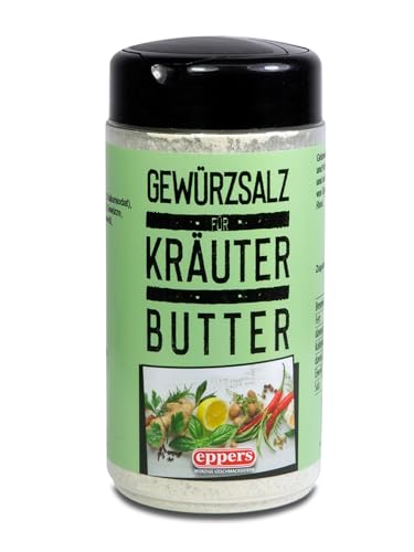 eppers Kräuterbutter-Gewürz im Profi-Streuer | Gewürz-Streuer für Kräuterbutter und Gemüse | Streuer, 250g von Eppers