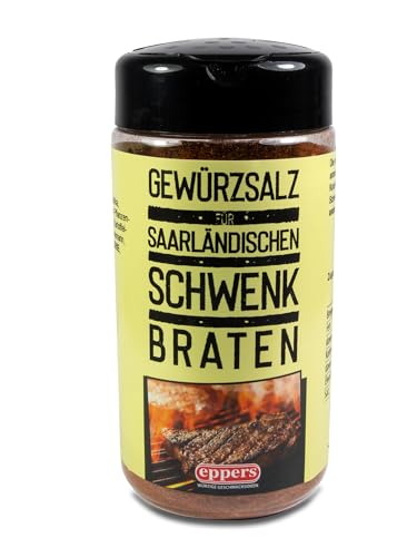 eppers Gewürzsalz für saarländischen Schwenkbraten | auch perfekt für Spießbraten | Gewürzstreuer, 250g von Eppers