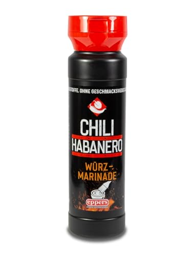 eppers Würz-Marinade Chili-Habanero | Zum Marinieren von Fleisch| Flasche, 250ml von Eppers