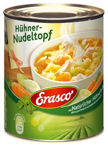 Erasco Hühner-Nudeltopf mit natürlicher Hühnerbrühe von Erasco