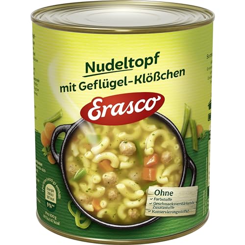 Erasco Nudeltopf mit Geflügel-Klößchen, 3er Pack (3 x 800 g) von Erasco