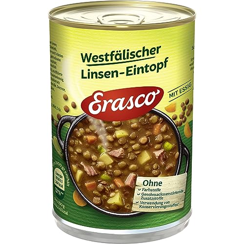 Erasco Westfälischer Linsen-Eintopf mit Essig, 6er Pack (6 x 400 g) von Erasco