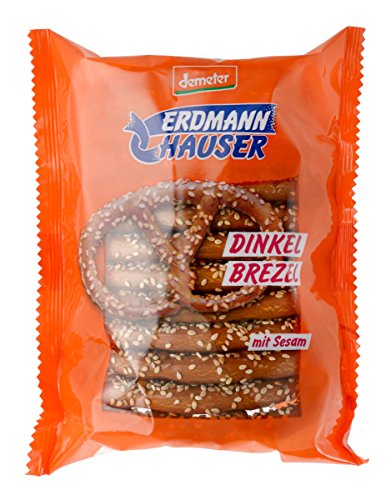 ErdmannHAUSER demeter Dinkelbrezeln mit Sesam | Salz-Lauge Gebäck | 125g von ErdmannHAUSER