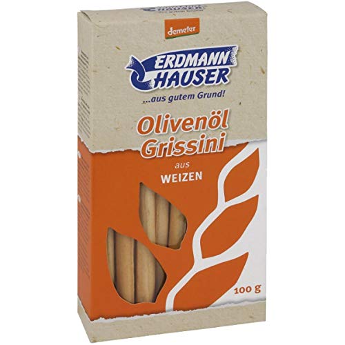 ErdmannHauser Grissini mit Olivenöl (100 g) - Bio von ErdmannHauser