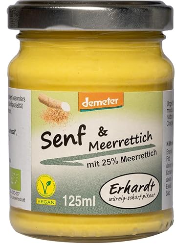 Erhardt Bio Demeter Senf&Meerrettich (6 x 125 ml) von Erhardt