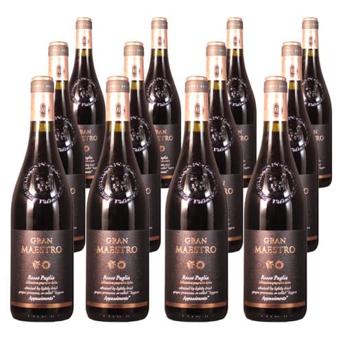 Vorteilspaket Cielo e Terra GRAN MAESTRO Rosso Puglia IGP Appassimento (12 x 0.75 Liter) von ErnenWein