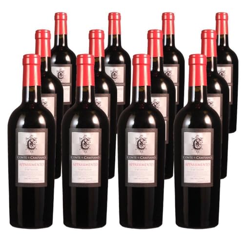 Vorteilspaket Conte di Campiano Appassimento Negroamaro Conte di Campiano Salento IGT (12 x 0.75 Liter) von ErnenWein