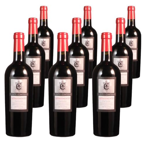 Vorteilspaket Conte di Campiano Appassimento Negroamaro Conte di Campiano Salento IGT (9 x 0.75 Liter) von ErnenWein