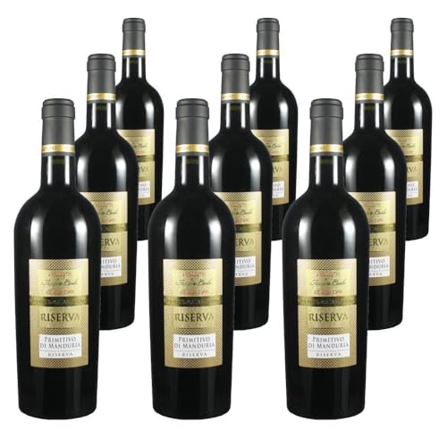 Vorteilspaket Conte di Campiano Primitivo di Manduria RISERVA DOC (9 x 0.75 Liter) von ErnenWein