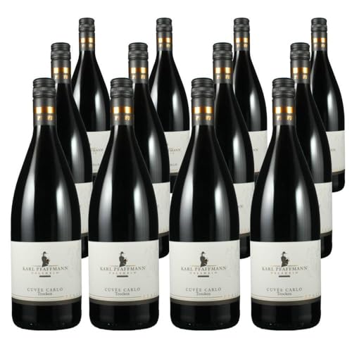 Vorteilspaket Karl Pfaffmann (1L) Rotwein trocken Cuvée CARLO (8) Qualitätswein (12 x 1.00 Liter) von ErnenWein