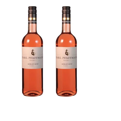 Vorteilspaket Karl Pfaffmann Merlot Rosé trocken (243) Pfalz Dt. Qualitätswein (2 x 0.75 Liter) von ErnenWein