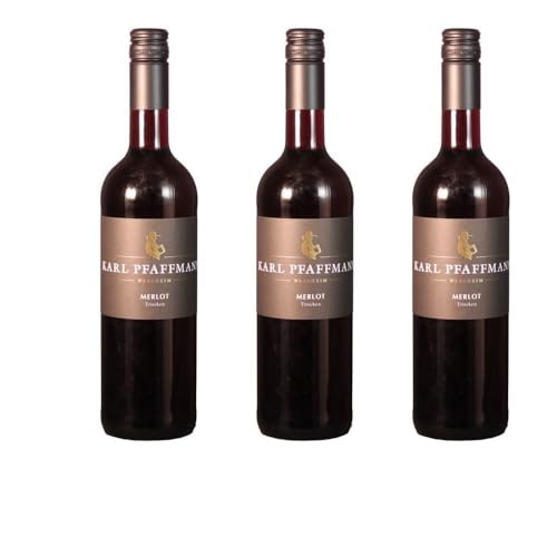 Vorteilspaket Karl Pfaffmann Merlot trocken (212) Walsheim Deutscher Qualitätswein (3 x 0.75 Liter) von ErnenWein