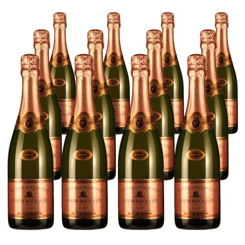 Vorteilspaket Louis Bouillot Crémant de Bourgogne Brut Rose "Perle d'Aurore" (12 x 0.75 Liter) von ErnenWein