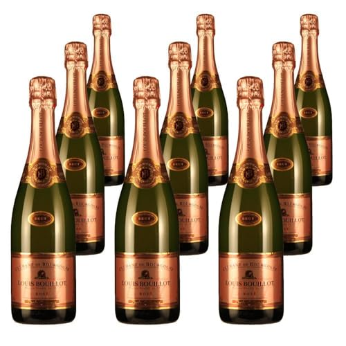 Vorteilspaket Louis Bouillot Crémant de Bourgogne Brut Rose "Perle d'Aurore" (9 x 0.75 Liter) von ErnenWein