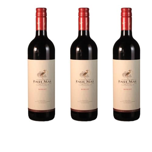 Vorteilspaket Paul Mas Merlot VDP d'Oc (3 x 0.75 Liter) von ErnenWein