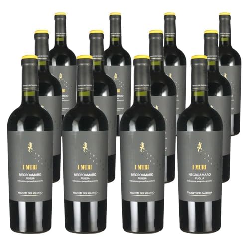 Vorteilspaket Vigneti del Salento Negroamaro Puglia "I Muri" IGP (12 x 0.75 Liter) von ErnenWein