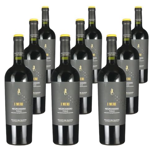 Vorteilspaket Vigneti del Salento Negroamaro Puglia "I Muri" IGP (9 x 0.75 Liter) von ErnenWein