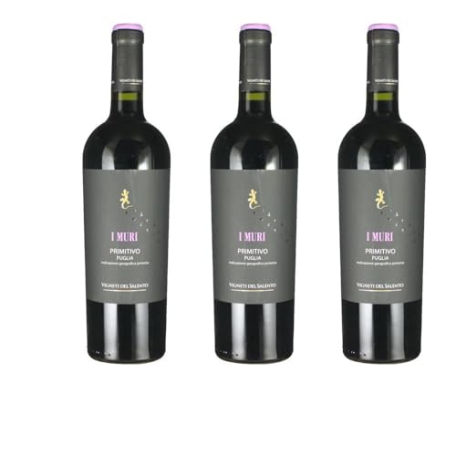 Vorteilspaket Vigneti del Salento Primitivo Puglia "I Muri" IGP (3 x 0.75 Liter) von ErnenWein