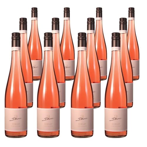 Vorteilspaket Weingut Diehl Merlot Rosé feinherb (025) Edesheimer Ordensgut (12 x 0.75 Liter) von ErnenWein