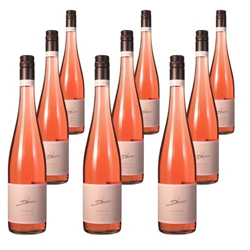 Vorteilspaket Weingut Diehl Merlot Rosé feinherb (025) Edesheimer Ordensgut (9 x 0.75 Liter) von ErnenWein