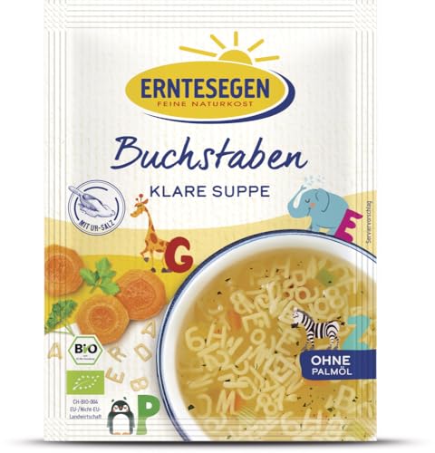 Buchstaben Klare Suppe Bio von Erntesegen