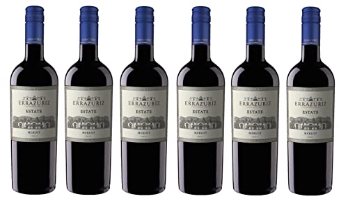 6x 0,75l - 2022er - Errazuriz - Estate - Merlot - Valle de Curicó D.O. - Chile - Rotwein trocken von Errazuriz