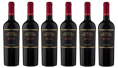 6x 0,75l - 2022er - Errazuriz - MAX Reserva - Carménère - Valle del Aconcagua D.O. - Chile - Rotwein trocken von Errazuriz