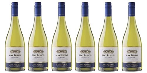 6x 0,75l - 2022er - Errazuriz - MAX Reserva - Chardonnay - Valle de Casablanca D.O. - Chile - Weißwein trocken von Errazuriz