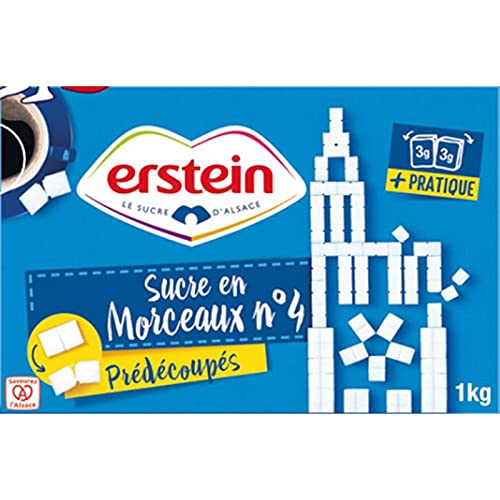 Erstein Zuckerstücke, Nr. 4, vorgeschnitten, 6 Stück von Erstein