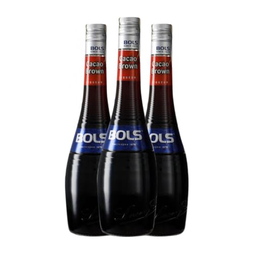 Schnaps Bols Crema Negra de Cacao 70 cl (Karton mit 3 Flaschen von 70 cl) von Erven Lucas Bols