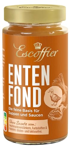 Escoffier - Entenfond , Für köstliche gewürzte Gerichte und raffinierte Saucen , Ohne Geschmacksverstärker, Farbstoffe oder Palmfett , Gluten und laktosefrei , 1 x 400 ml von Escoffier