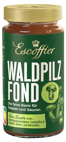 Escoffier - Waldpilzfond , Würzige Grundlage für Pilzsaucen , Ohne Geschmacksverstärker, Farbstoffe oder Palmfett , Gluten und laktosefrei , 1 x 400 ml von Escoffier