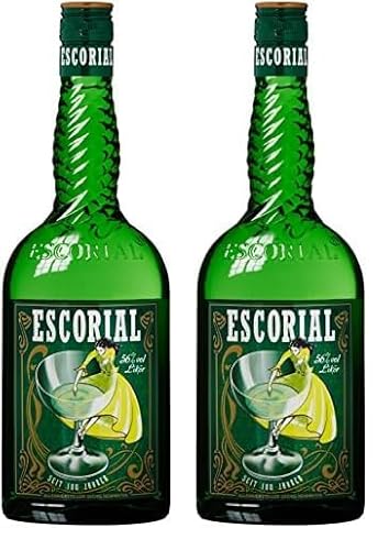 Escorial Grün - hochprozentiger Kräuterlikör (1 x 0.7 l) (Packung mit 2) von Escorial