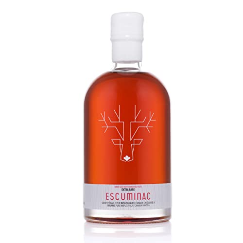 Escuminac Kanadischer Ahornsirup Extra Rare Amber Rich Geschmack 500ml Pure & Organic Produkt of Canada von Escuminac