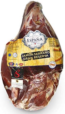 Spanisch Serrano Schinken Gran Reserva ohne Knochen rund 4,5 Kilogramm von Espagne Gourmet