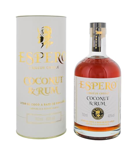 Espero Liqueur Creole I Coconut & Rum I 700 ml Flasche I 40% Volume I Kokos Rum-Likör der extra Klasse von Espero
