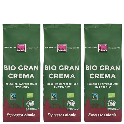 Espresso Colonia - Bio Gran Crema - ganze Bohne 3 x 1000g von Espresso Colonia