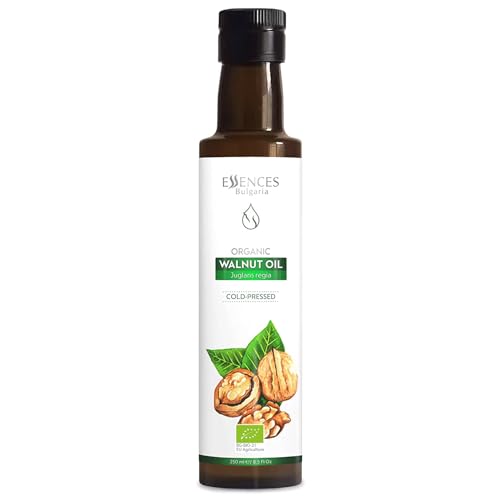 Essences Bulgaria Bio-Walnussöl Kaltgepresst 250ml | 100% Naturrein | Nativ | Aus Eigenem Familienunternehmen | Extra-Premium-Qualität | Reich an Omega Fettsäuren | Ohne Konservierungsstoffe | vegan von Essences Bulgaria